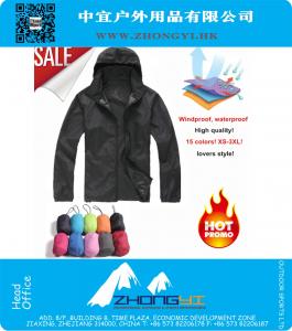Men Women Quick dry hiking jackets outdoor sport Skin Dust Coat Waterproof UV Protection for Camping