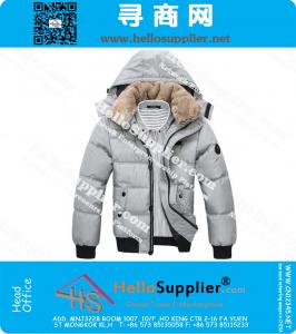 Thick Warm Men Winter Coat, Fashion Jacket Down Coat Men Parka Outdoor Wear High Quality Plus Size Black White