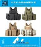 Tactical Vest Airsoft Paintball Combat Vest W Magazine Pouch Utility Bag Releasable Armor Carrier CP, ACU, Green